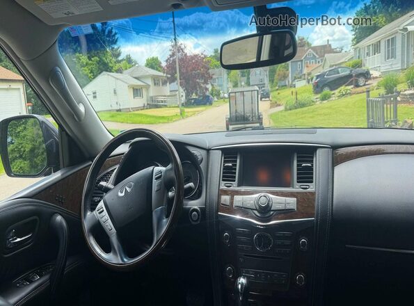 JN8AZ2NE9H9154342 2017 INFINITI QX80 Черный Вид задних сидений