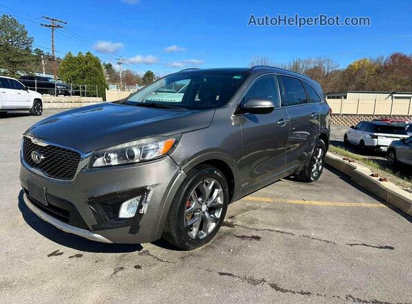 5XYPKDA5XGG104168 2016 KIA SORENTO Серый Передняя левая четверть