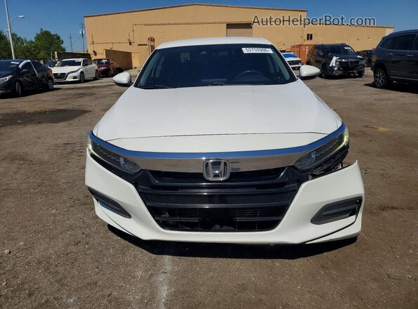 1HGCV1F19JA152831 2018 HONDA ACCORD White Вид ззаду