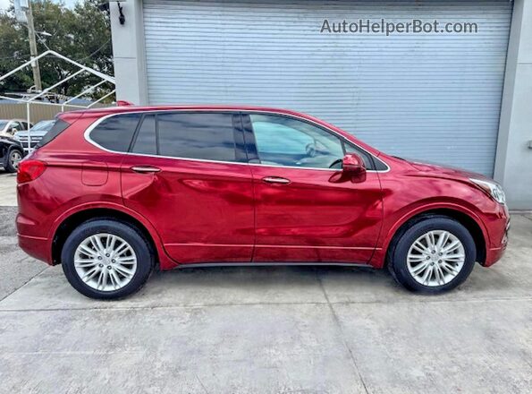 LRBFXASA1HD049406 2017 BUICK ENVISION Красный Вид наклейки с VIN-кодом
