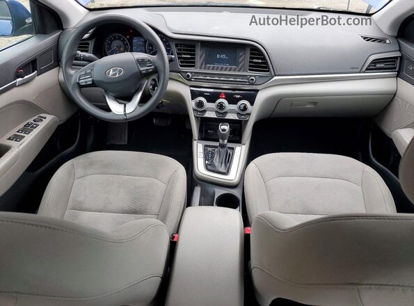 5NPD74LF3KH449263 2019 HYUNDAI ELANTRA Синий Вид щитка приборов