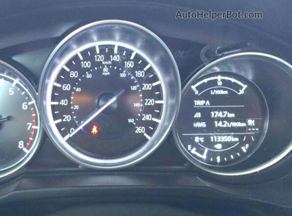 JM3KFBCM4M0101699 2021 MAZDA CX-5 Blue Вид щитка приладів