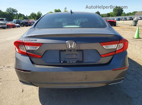 1HGCV1F11JA086386 2018 HONDA ACCORD Серый Вид салона спереди