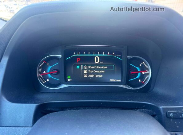 5FNYF6H24MB096457 2021 HONDA PILOT Черный Вид щитка приборов