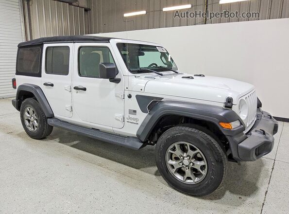 1C4HJXDG1LW238408 2020 JEEP WRANGLER White Przód prawy