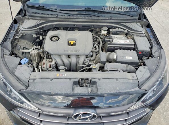 5NPD74LF3KH466497 2019 HYUNDAI ELANTRA Черный Вид подкапотного пространства
