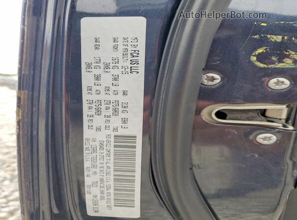 1C6RR6LT7GS201602 2016 RAM 1500 Blue VIN sticker view