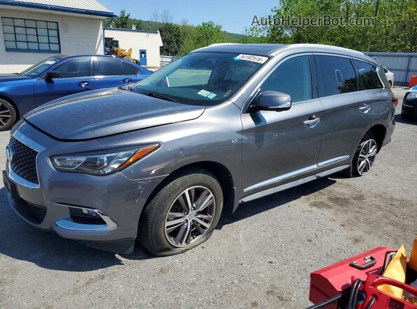 5N1DL0MM6KC511439 2019 INFINITI QX60 Серый Передняя левая четверть