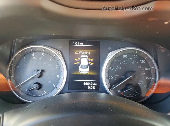 JN1EV7AR4JM440247 2018 INFINITI Q50 Black Widok tylnych siedzeń