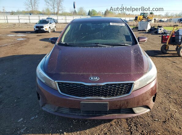 3KPFK4A76HE050220 2017 KIA FORTE Темно-бордовый Вид сзади