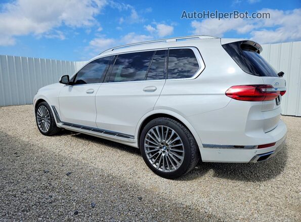 5UXCX4C55KLS36196 2019 BMW X7 Белый Задняя правая четверть