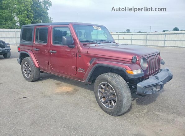 1C4HJXDN4MW557320 2021 JEEP WRANGLER Красный Вид спереди