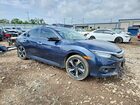 2018 Honda Civic Touring Синий vin: JHMFC1F99JX011972