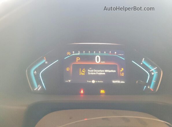 5FNRL6H7XLB055323 2020 HONDA ODYSSEY Blue Вид задніх сидінь