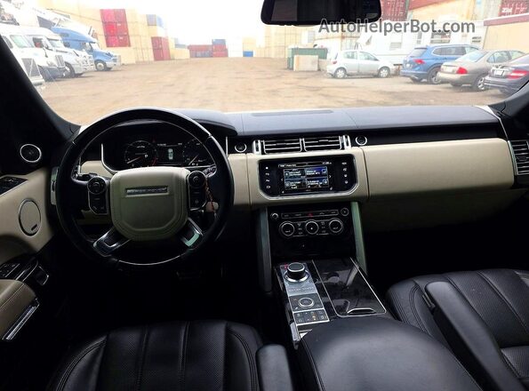 SALGS3EF1GA274604 2016 LAND ROVER RANGE Black Вид задніх сидінь