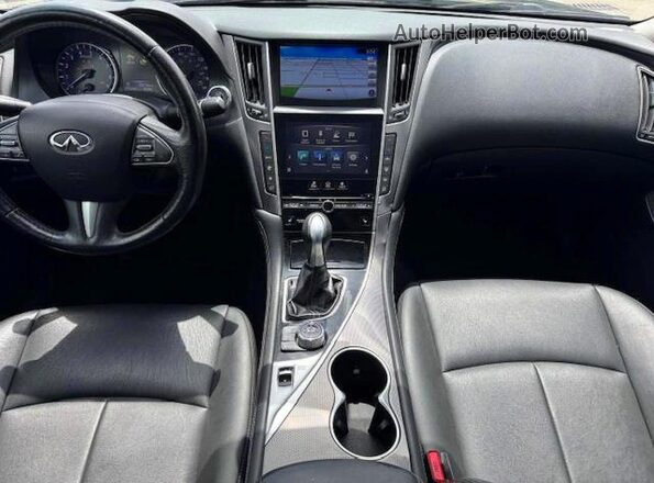 JN1EV7AR8HM835199 2017 INFINITI Q50 Черный Вид щитка приборов