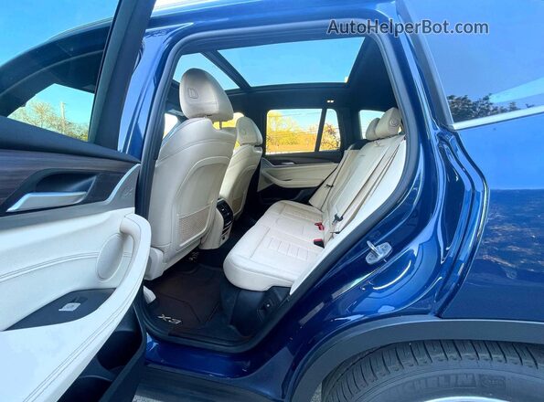 5UXTS1C08M9F18949 2021 BMW X3 Синий Вид наклейки с VIN-кодом