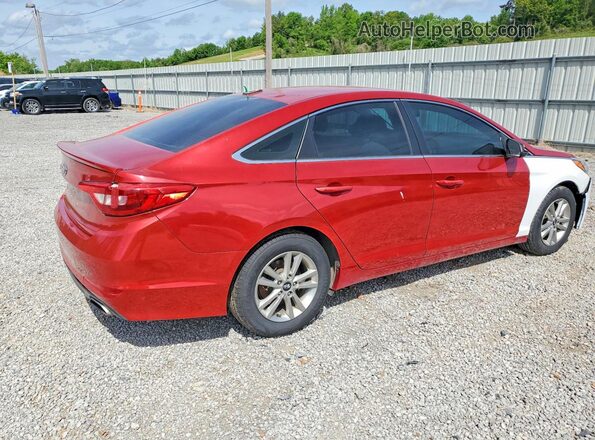 5NPE24AF7HH515330 2017 HYUNDAI SONATA Красный Передняя правая четверть