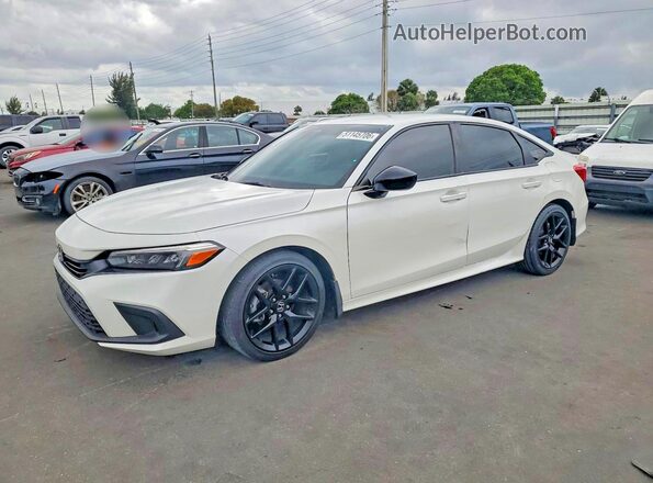 2HGFE2F57RH507742 2024 HONDA CIVIC White Առջևի ձախ երեք քառորդ տեսարան