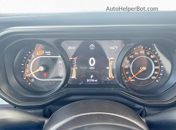 1C4RJXDN8RW173276 2024 JEEP WRANGLER White Widok zestawu wskaźników