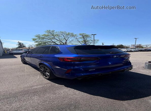 5YMJU0C09M9E32439 2021 BMW X5 Синий Передняя правая четверть