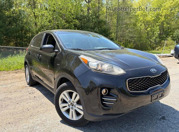 KNDPMCAC5H7258370 2017 KIA SPORTAGE Black Przód lewy