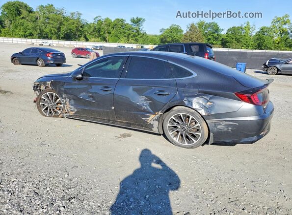 KMHL34J25NA195652 2022 HYUNDAI SONATA Синий Задняя правая четверть