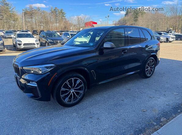5UXJU4C07LLE45304 2020 BMW X5 Синий Задняя левая четверть