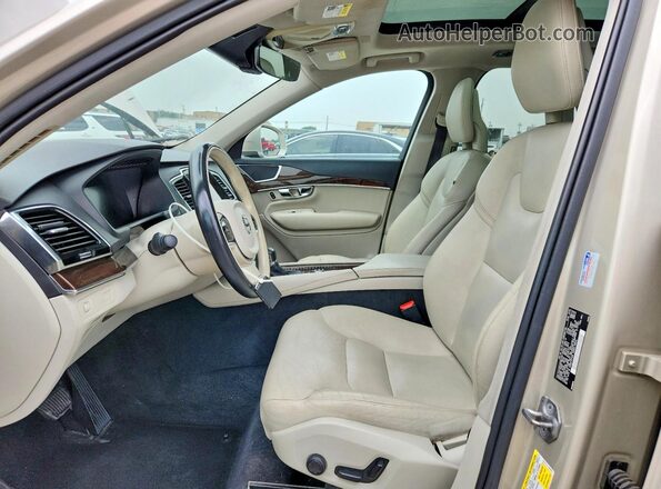 YV4A22PK0G1067720 2016 VOLVO XC90 Бежевый Вид панели приборов