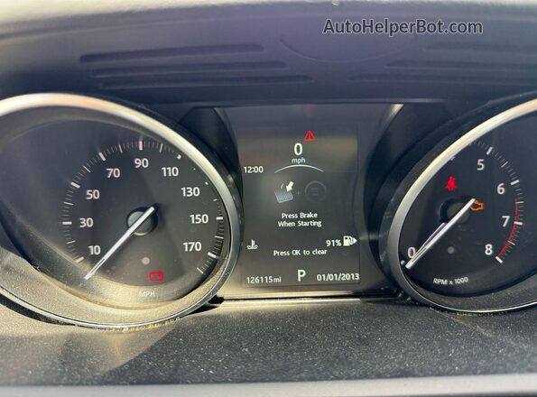 SALWR2PF0GA595645 2016 LAND ROVER RANGE ROVER White Вид щитка приладів