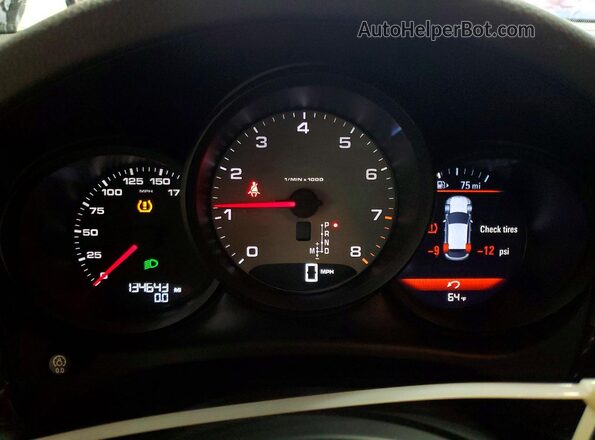 WP1AB2A51GLB53160 2016 PORSCHE MACAN Серый Вид задних сидений