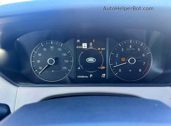 SALYB2EX6KA796905 2019 LAND ROVER RANGE Золотой Вид щитка приборов