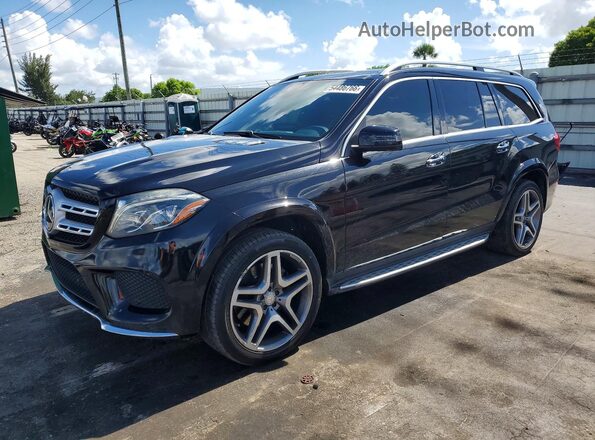 4JGDF7DE5HA844082 2017 MERCEDES-BENZ GLS Черный Задняя левая четверть