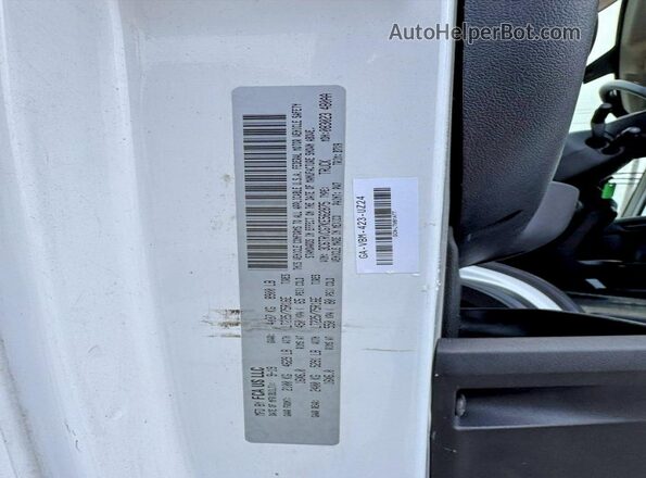 3C6TRVCG7KE562875 2019 RAM PROMASTER Белый Вид задней части салона