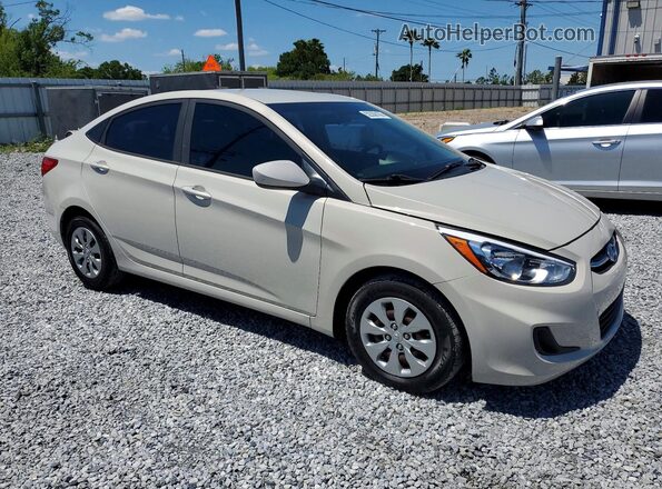 KMHCT4AE6HU182681 2017 HYUNDAI ACCENT Бежевый Вид спереди