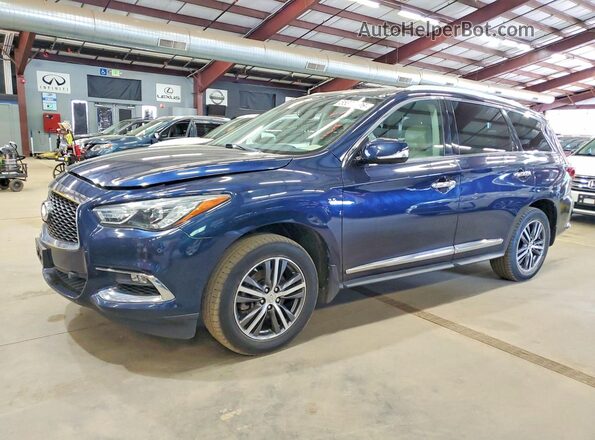5N1DL0MM1HC527945 2017 INFINITI QX60 Синий Передняя левая четверть