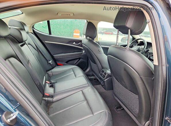 KMTG34TAXPU123763 2023 GENESIS G70 Синий Вид задней части салона
