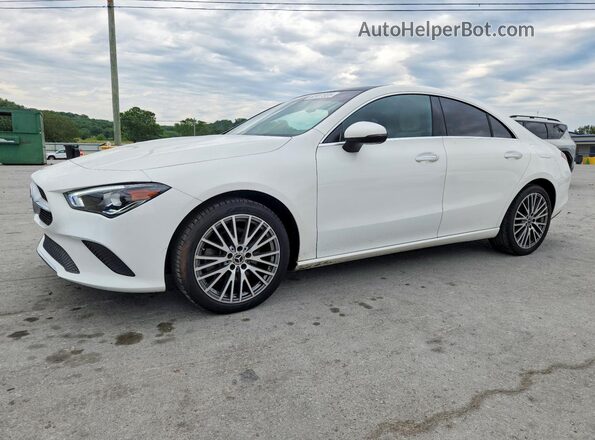 W1K5J4HB4MN148232 2021 MERCEDES-BENZ CLA-CLASS White წინა მარცხენა ხედი სამი მეოთხედიდან