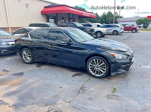 JN1EV7AP5JM354296 2018 INFINITI Q50 Черный Задняя левая четверть
