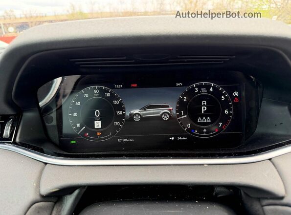 SALZP2FX7LH075196 2020 LAND ROVER RANGE ROVER White Սարքավորումների վահանակի տեսք