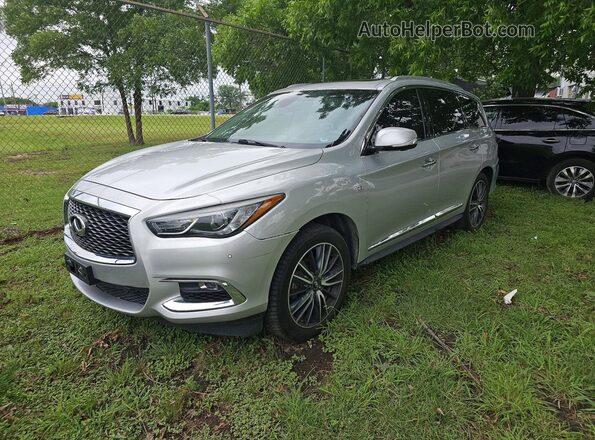 5N1DL0MMXJC513340 2018 INFINITI QX60 Серебряный Задняя правая четверть
