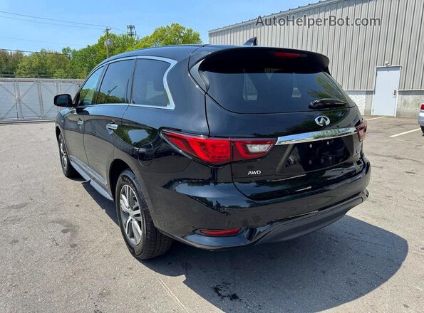 5N1DL0MM9KC565978 2019 INFINITI QX60 Black Задня права чверть
