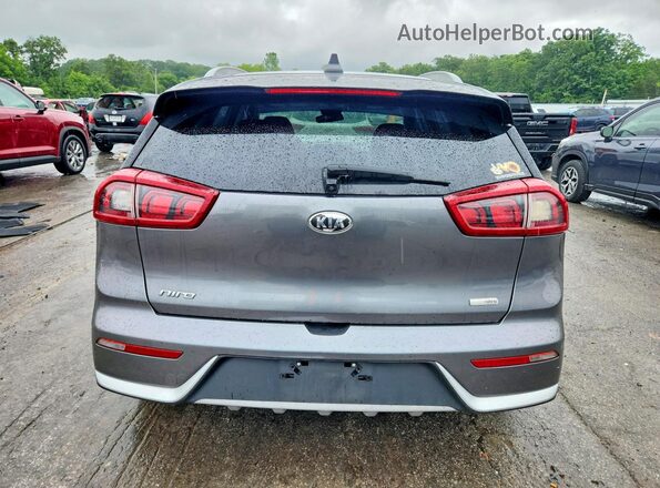 KNDCB3LC9J5109057 2018 KIA NIRO Gray Widok wnętrza z przodu