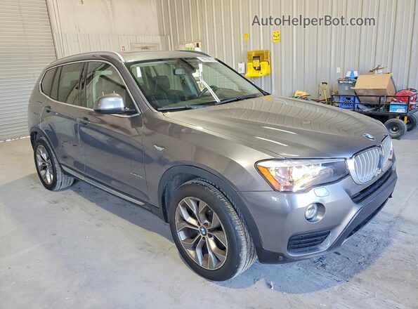 5UXWX9C57G0D87482 2016 BMW X3 Gray Widok z przodu