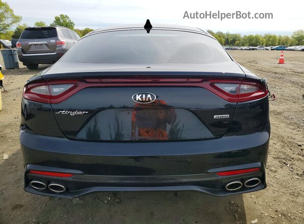 KNAE15LA3J6017360 2018 KIA STINGER Черный Вид салона спереди