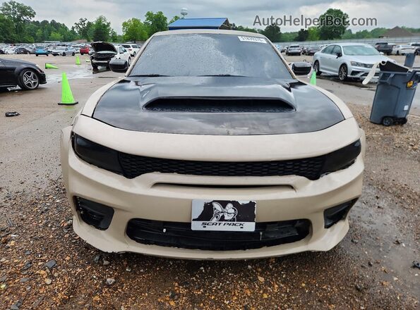 2C3CDXGJ5JH228599 2018 DODGE CHARGER Желто-коричневый Вид сзади