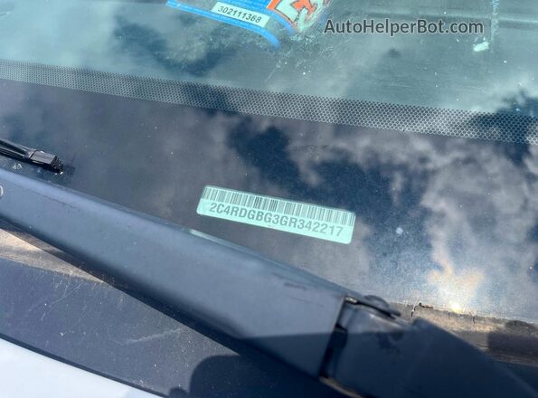2C4RDGBG3GR342217 2016 DODGE GRAND Белый Вид задних сидений