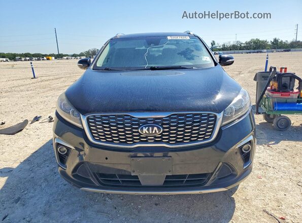 5XYPK4A56KG543375 2019 KIA SORENTO Черный Вид сзади