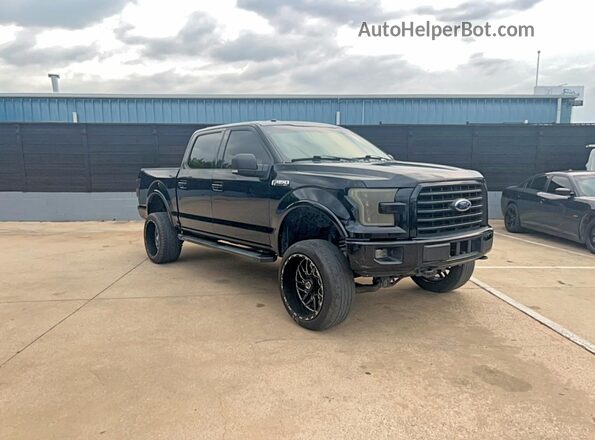1FTEW1EF6HKE29828 2017 FORD F150 Черный Задняя левая четверть