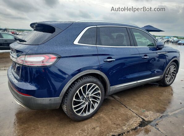 2LMPJ6L9XKBL12644 2019 LINCOLN NAUTILUS Синий Передняя правая четверть